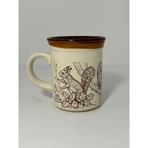Biltons England Squirrel Coffee Mug Brown Cream Woodland Nature Scene Stoneware